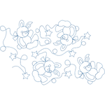 Load image into Gallery viewer, Bunny and Stars E2E
